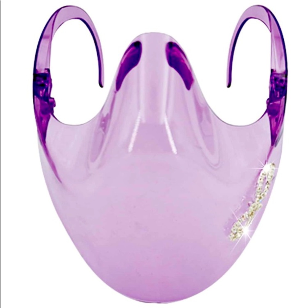 Acrylic face mask/shield.